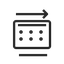 Air filtration cartridge icon